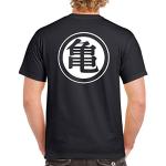 T-shirts Comedy Shirts noirs à logo à manches courtes Dragon Ball Son Goku à manches courtes Taille L look fashion pour homme 