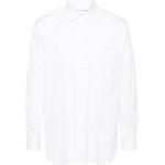 Chemises Comme des Garçons blanches en popeline col italien à manches longues pour homme 