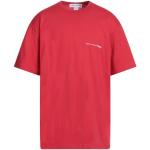 T-shirts col rond Comme des Garçons rouges en coton à manches courtes à col rond Taille XL pour homme 
