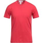 T-shirts col rond Comme des Garçons rouges en coton à manches courtes à col rond Taille S pour homme 