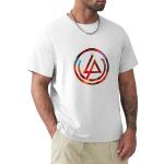 T-shirts blancs à manches courtes Linkin Park à manches courtes Taille XL look fashion pour homme 