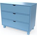Commodes ABC Meubles bleu pastel en pin made in France 