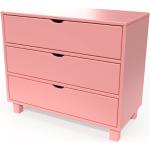 Commodes ABC Meubles rose pastel en pin made in France 