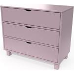 Commodes ABC Meubles violet pastel en pin made in France 