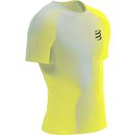 T-shirts Compressport beiges en microfibre à manches courtes Taille M look sportif pour homme 