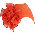 Turbans orange Tailles uniques look fashion pour femme 