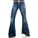 Jeans évasés bleues foncé W36 look hippie pour homme 
