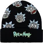 Bonnets noirs à logo Rick and Morty lavable à la main Tailles uniques look fashion 