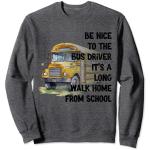 Sweatshirts bleus à motif bus enfant classiques 