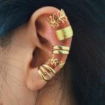 Boucles d'oreilles à clip en zinc personnalisés look fashion pour femme 