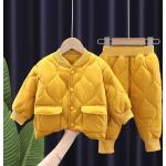 Manteaux jaunes en fibre synthétique respirants Taille 3 mois look fashion pour garçon de la boutique en ligne joom.com/fr 