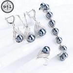Bracelets de perles de mariée blancs en métal à perles look fashion pour femme 