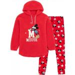 Pyjamas rouges en polaire Mickey Mouse Club Mickey Mouse à capuche Taille XS look fashion pour femme 