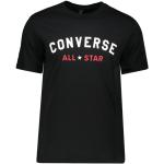 T-shirts col rond Converse All Star noirs à manches courtes à col rond Taille S classiques pour homme en promo 