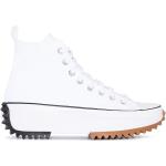 Baskets montantes Converse Run Star Hike blanches en toile look casual pour femme 