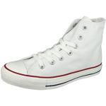 Baskets montantes Converse All Star blanches Pointure 44,5 look casual pour femme en promo 