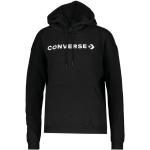 Sweats Converse noirs à capuche à manches longues à col rond Taille XS look sportif pour femme en promo 