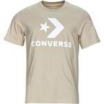 T-shirts Converse beiges Taille L pour homme en promo 