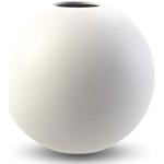 Vases boule Cooee Design blancs en céramique de 20 cm scandinaves 