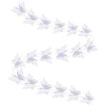 Guirlandes en papier blanches en papier à paillettes à motif papillons 