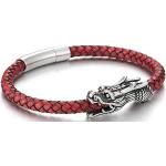 Bracelets Coolsteelandbeyond rouges en acier en acier look fashion pour homme 