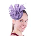 Chapeaux de mariage violets Tailles uniques look fashion pour femme 