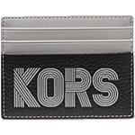 Porte-cartes en cuir de créateur Michael Kors gris en cuir look fashion pour homme 