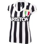 T-shirts Copa blancs en coton Juventus de Turin lavable en machine Taille L pour femme 