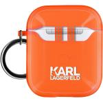 Coques & housses Karl Lagerfeld orange en silicone de portable en promo 
