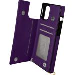 Coques & housses iPhone 12 Mini Avizar violettes en silicone type portefeuille en promo 