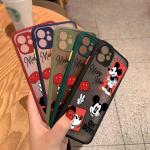 Coques & housses rouges en silicone de portable Mickey Mouse Club Mickey Mouse Anti-rayures look fashion 