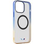 Coque MagSafe pour iPhone 15 Pro Max Silicone gel Design Dégradé BMW Bleu