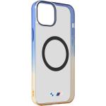 Coque MagSafe pour iPhone 15 Silicone gel Design Dégradé BMW Bleu