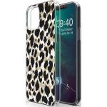 Coques & housses iPhone 12 dorées à effet léopard en silicone à motif animaux type souple look fashion 