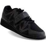 Chaussures de salle noires légères à scratchs Pointure 46 avec un talon entre 3 et 5cm look fashion en promo 