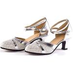 Chaussures de tango argentées en cuir synthétique Pointure 39 look fashion pour femme 