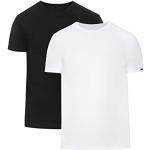 Cornette Pack de 2 T-Shirt Homme CR068 (Noir/Blanc (2 Pack), L)