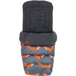 Cosatto Giggle 3/4 Footmuff – Cosy Toes, All Season Luxury Quilted Pushchair Liner, Washable (Charcoal Mister Fox)