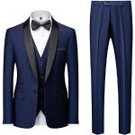 Vestes de costume bleus foncé Taille XL look fashion pour homme 