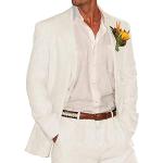 Vestes de costume de mariage blanches Taille XL look fashion pour homme 