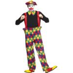 Déguisements de clown multicolores Taille L look fashion 
