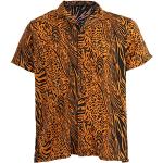 T-shirts I love orange à effet tigré à motif tigres à manches courtes Taille 3 XL look fashion pour homme 