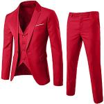 Vestes de moto  de mariage rouges délavées imperméables Taille XL look fashion pour homme 