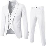 Pantalons de costume blancs Taille M classiques pour femme 