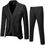 Vestes de costume noires à paillettes à col montant Taille XXL steampunk pour homme 