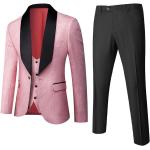 Cravates slim rouges en viscose look fashion pour homme 