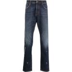 Jeans imprimés bleu indigo stretch W33 L35 pour homme en promo 