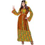 Déguisements des années 70 Widmann multicolores Taille XXL look hippie pour femme 