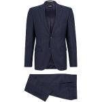 Costumes deux pièces de créateur HUGO BOSS BOSS bleues foncé à carreaux en laine Taille XL look business pour homme 