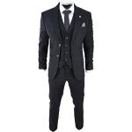 Vestes de costume noires prince de galles en tweed Taille XL look fashion pour homme 